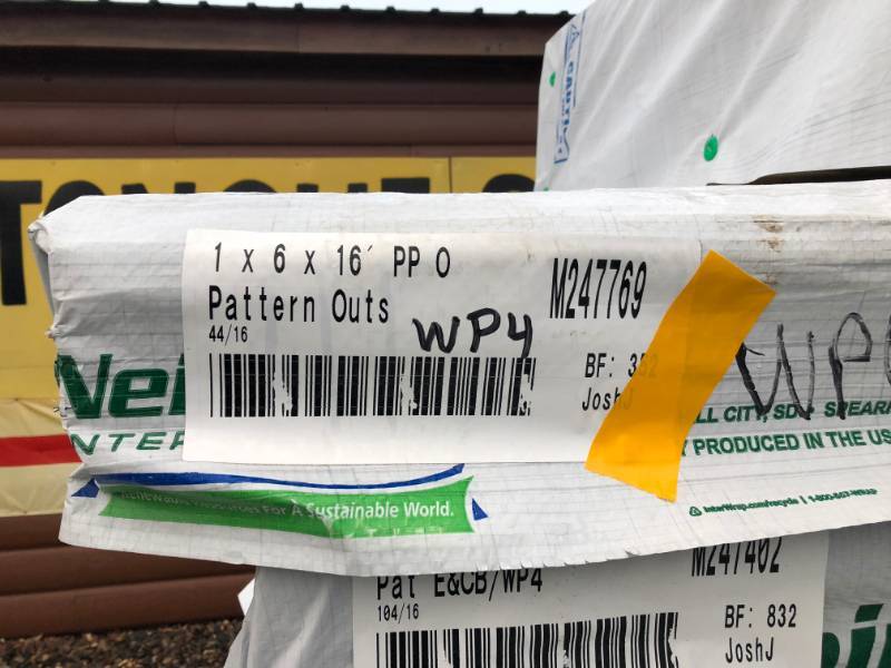 1x6x16 Ponderosa Pine Tongue and Groove Outs