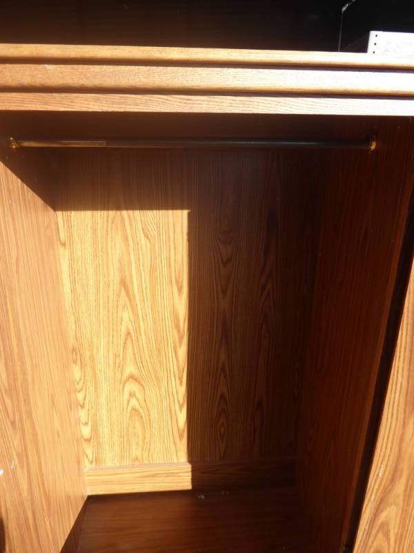 lot 51 image: 66 x 36 x 23 Wood Storage Closet