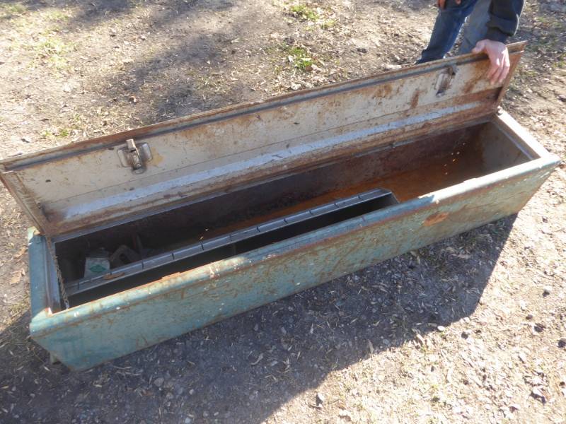 lot 102 image: 74 x 16 x 12 Steel Storage Box