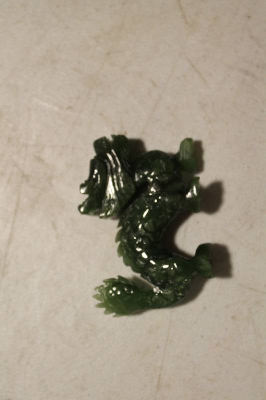 lot 92 image: Jade Dragon Figurine