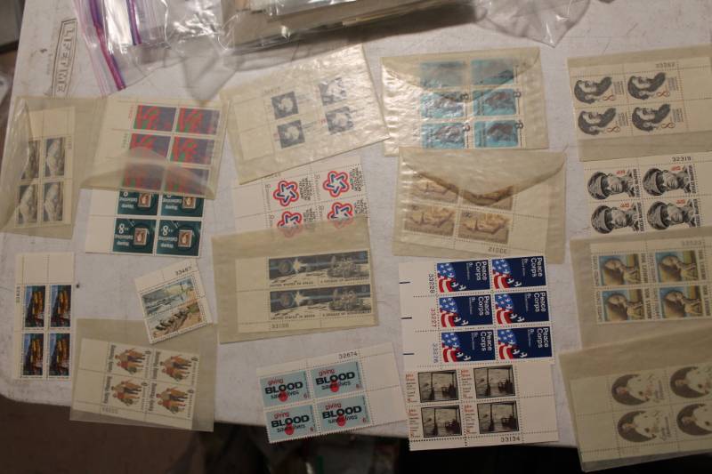 lot 37 image: Stamp Blocks - Rise of The Spirit of Independence, Giving Blood Saves Lives, US in Space