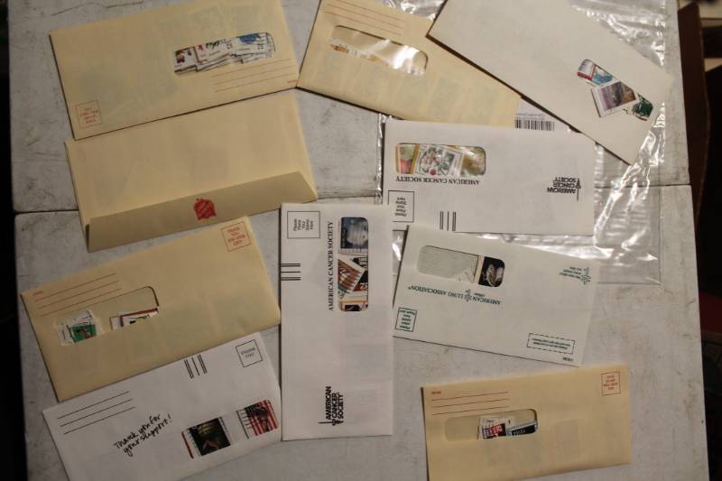 lot 26 image: Lot of (10) Envelopes of Used Stamps