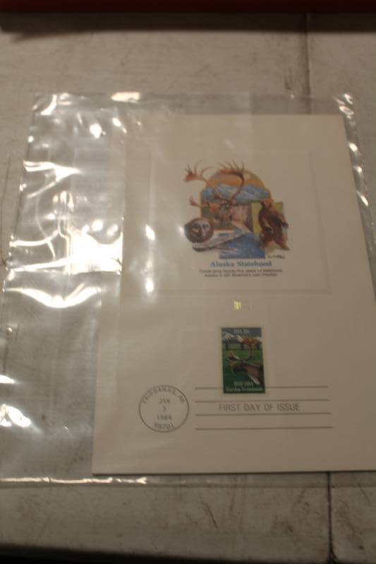 lot 12 image: Alaska Statehood First Day Of Issue Stamp