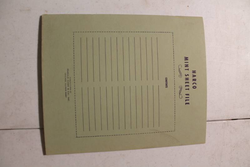 lot 74 image: Harco Mint Sheet File w Sheet Stamp Collection