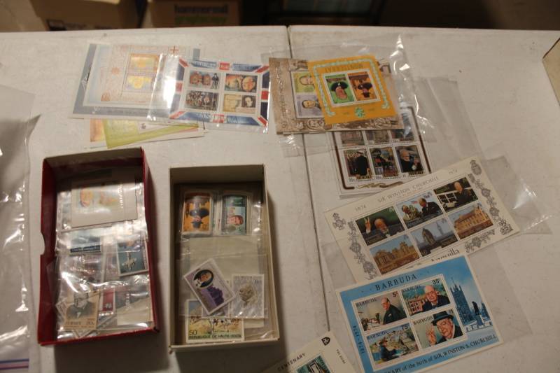 lot 19 image: Winston Churchill Stamps