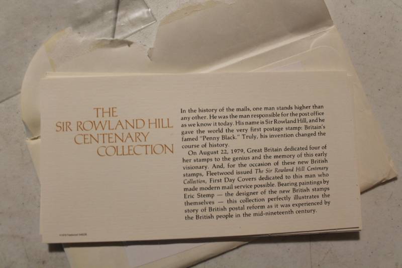 lot 68 image: The Sir Rowland Hill Centenary Collection London First Day Issue