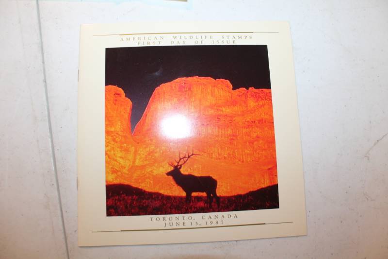 lot 88 image: 1987 American Wildlife Stamps First Day Of Issue Toronto Canada