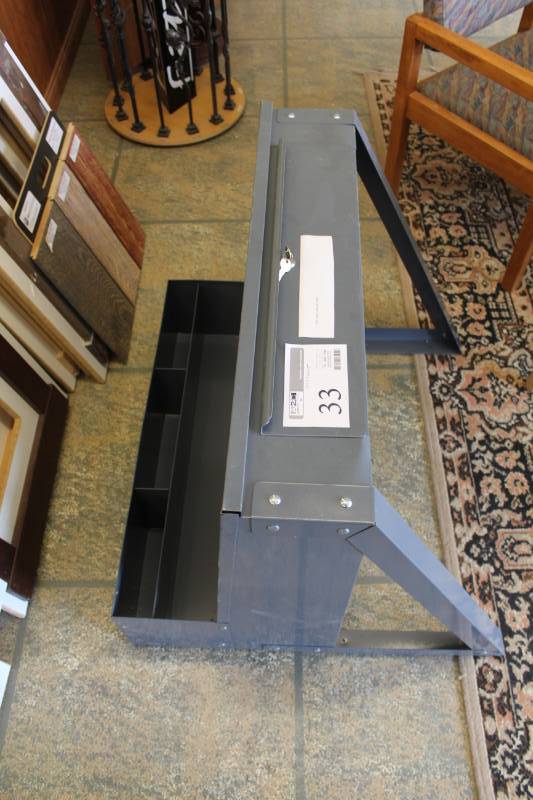 lot 33 image: Steel Wall-Mount Desk