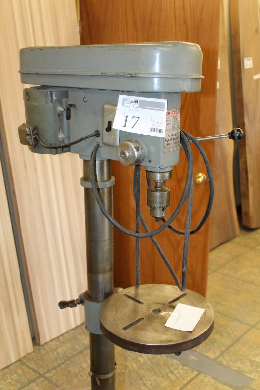 Chicago Machine Tools 12Speed Heavy Dutyy Floor Drill Press Elgin