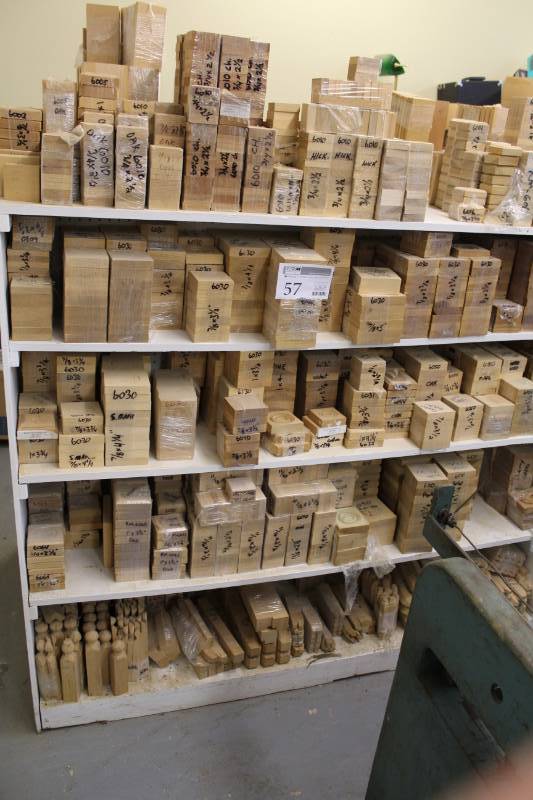 lot 57 image: Large Lot of Door and Window Rosette Trim Blocks