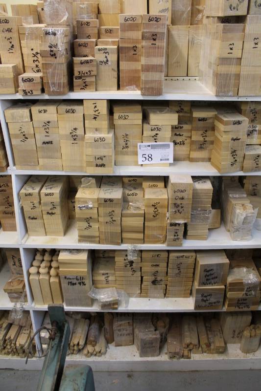 lot 58 image: Large Lot of Door and Window Rosette Trim Blocks
