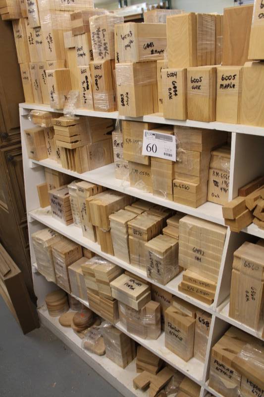 lot 60 image: Large Lot of Door and Window Rosette Trim Blocks