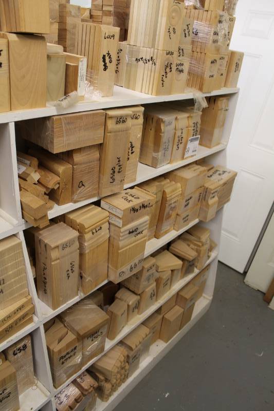 lot 59 image: Large Lot of Door and Window Rosette Trim Blocks