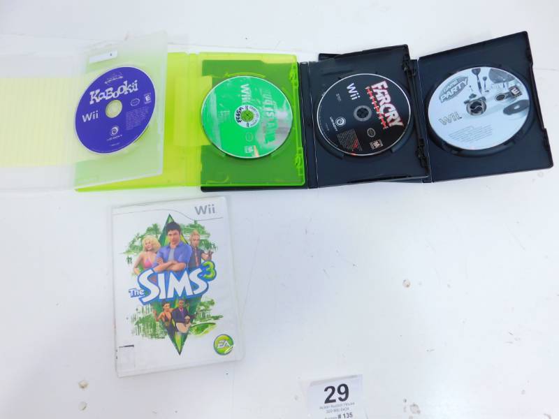 lot 29 image: Five WII Games