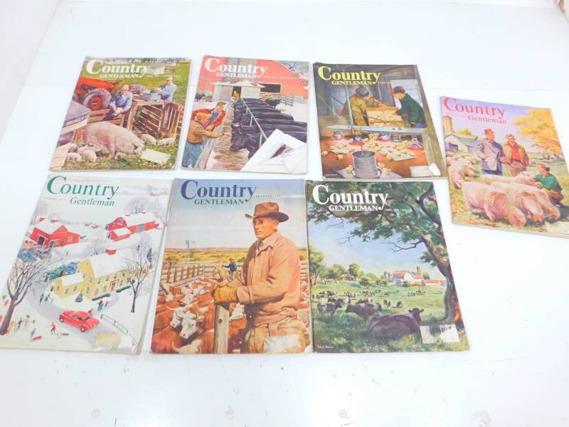 lot 52 image: Seven Country Gentleman Magazines