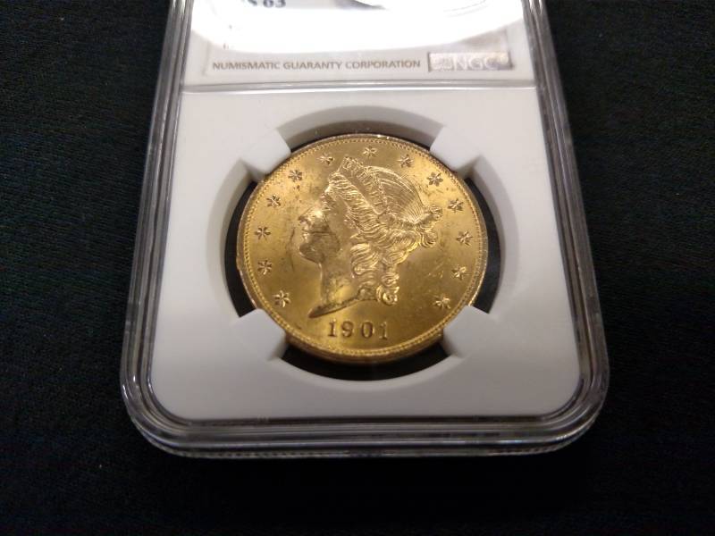 1901 NGC MS63 Twenty Dollars Libert...