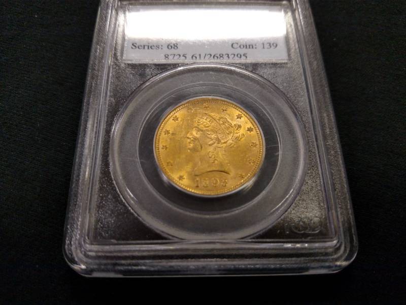 1893 PCGS MS61 Ten Dollars Liberty ...