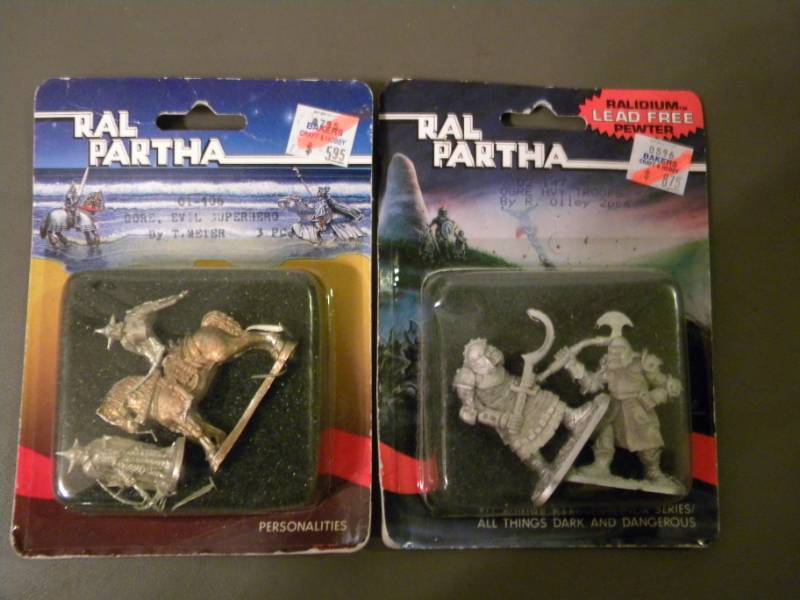 lot 44 image: Ral Partha Pewter D & D Type Figures