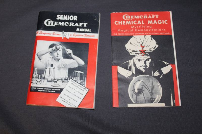 lot 8 image: Porter Chemical Company Chemcraft Chemical Magic Mystifying Magical Demonstrations, Senior Chemcraft Manual