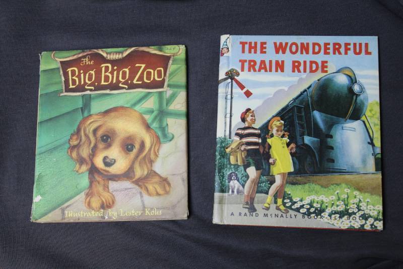lot 10 image: The Big Big Zoo by Lester Kolis Action Play-Book #9, The Wonderful Train Ride #427