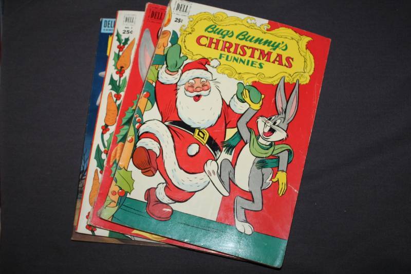 lot 36 image: Dell Bugs Bunny Christmas Funnies, Halloween Parade Comic Books