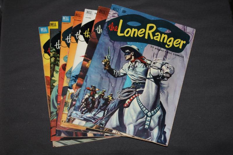 lot 34 image: Dell The Lone Ranger Comic Books - October, December, October, November, February, March, April