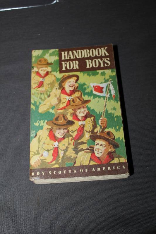 lot 4 image: 1949 Boy Scouts of America Handbook For Boys