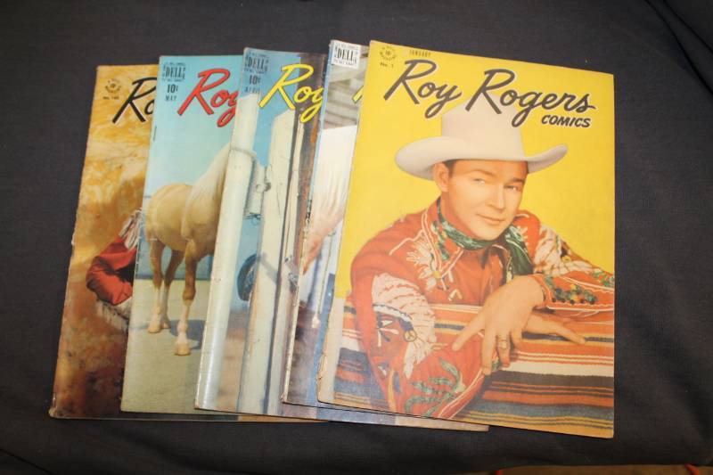 lot 63 image: Dell Roy Rogers Comic Books - January #1, April, May, #160