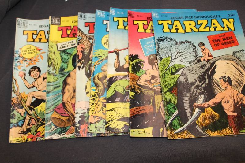 lot 75 image: Dell Tarzan Comic Books - Sep-Oct, Nov-Dec, Jan-Feb, Mar-Apr, May-June, Sep-Oct, Nov-Dec