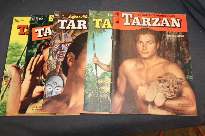lot 73 image: Dell Tarzan Comic Books - July, Dec., Jan., February, May