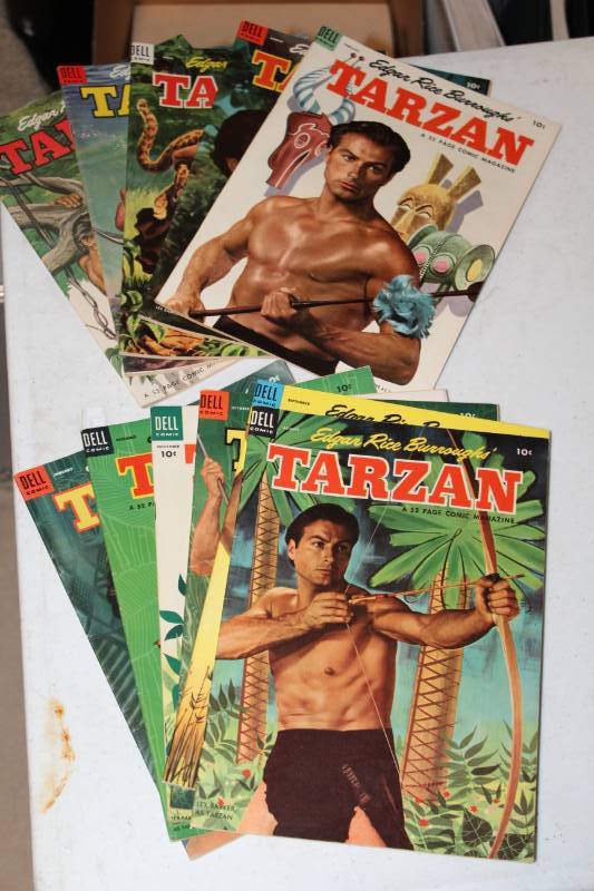 lot 77 image: Dell Tarzan Comic Books - #46-57