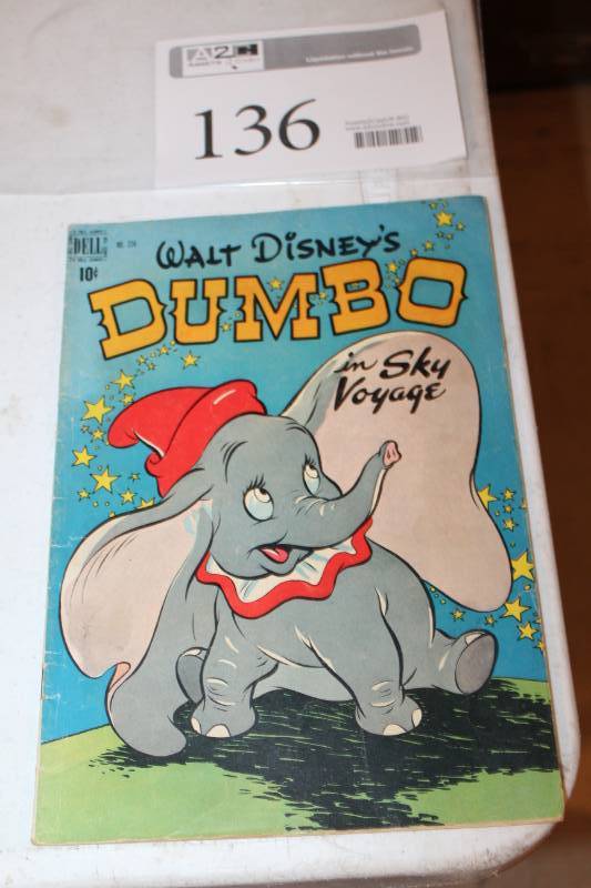 lot 136 image: Dell Walt Disneys Dumbo in Sky Voyage Comic Book #234