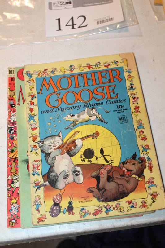lot 142 image: Dell Mother Goose Comic Books #68,172,201