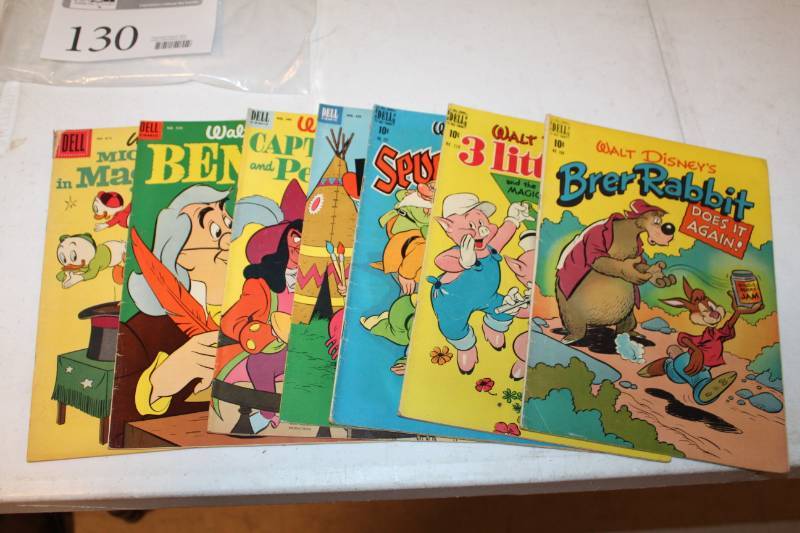 lot 130 image: Dell Walt Disneys Brer Rabbit Comic Books