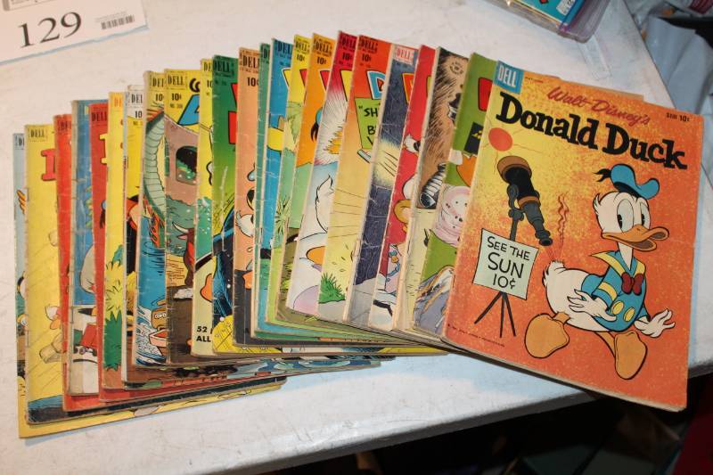 lot 129 image: Dell Walt Disneys Donald Duck Comic Books