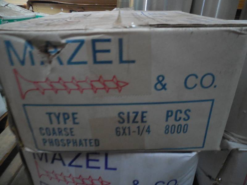 1 BOX OF 8,000 6 X 1 14 DRYWALL SCREWS