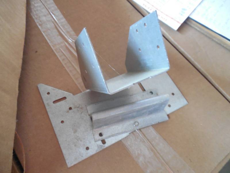 (10) ADJUSTABLE RAFTER-TO-PLATE CONNECTOR BRACKETS
