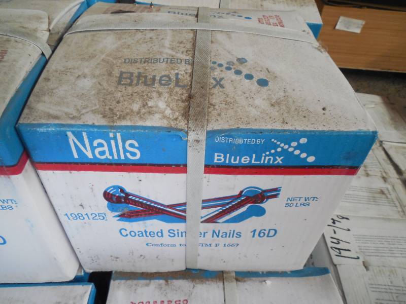 (1) 50 LB BOX OF 16D COATED SINKER NAILS