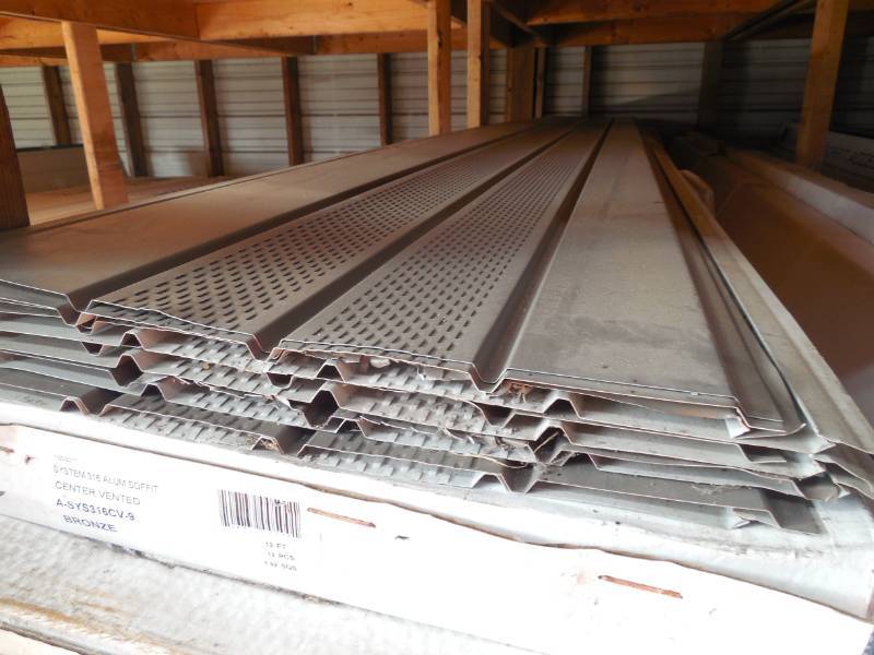 (1) BOX OF 12 ROLLEX ALUMINUM SOFFIT IN BRONZE EACH PIECE IS 12