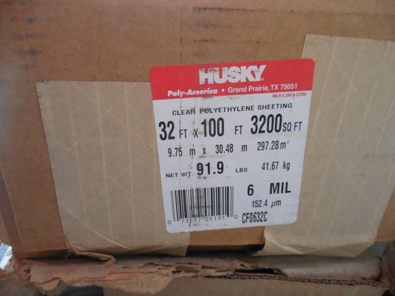 HUSKY ROLL OF POLY 32 X 100 6 MIL