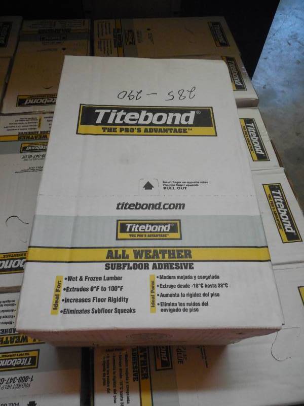 (12) TITEBOND SUB FLOOR ADHESIVE 28 OZ TUBE