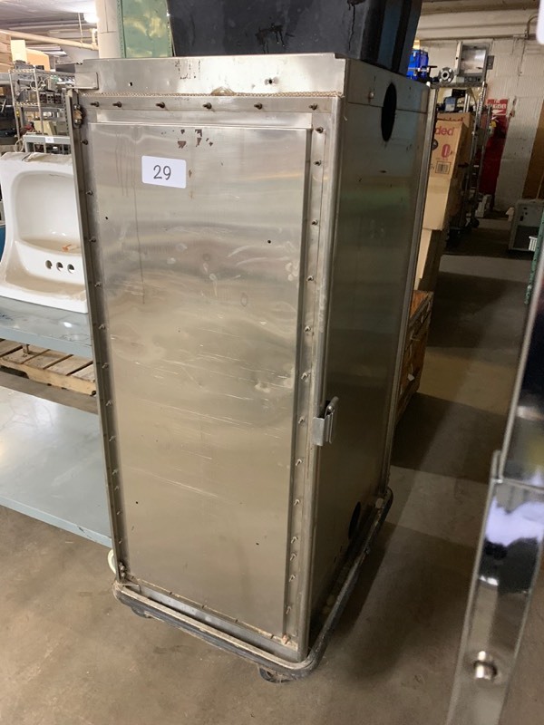 lot 29 image: Stainless cabinet