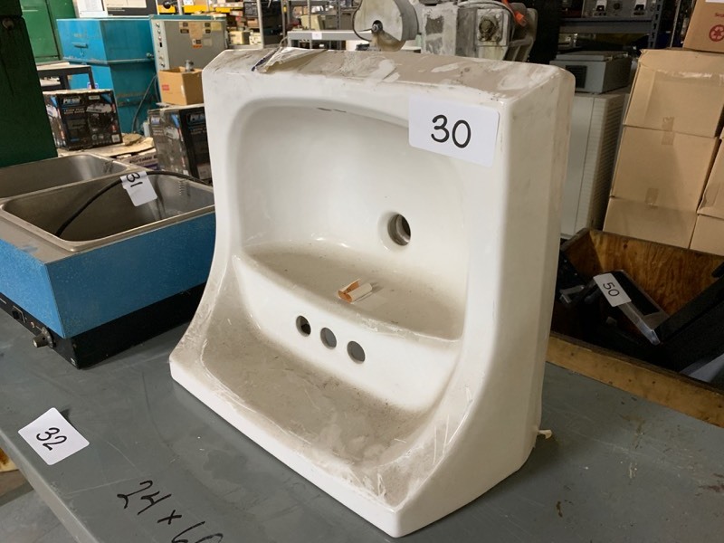 lot 30 image: Kohler porcelain sink