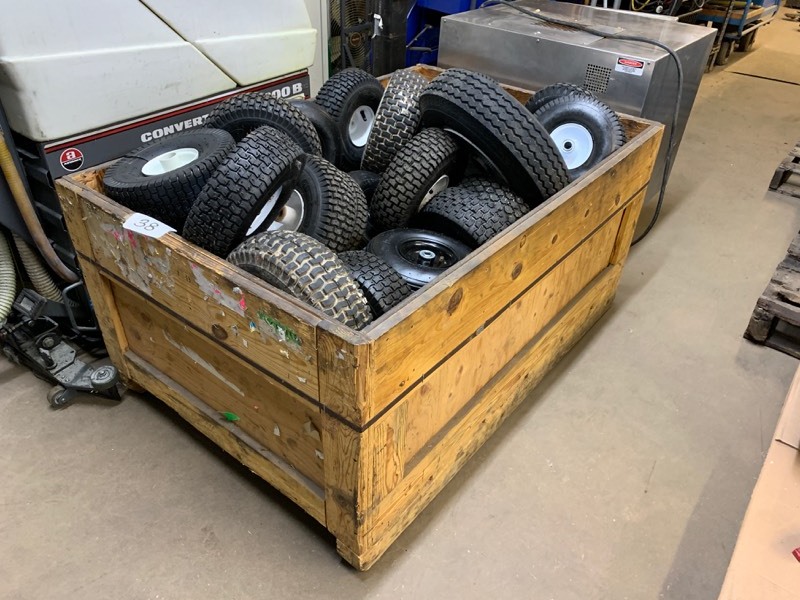lot 38 image: Crate of air tires