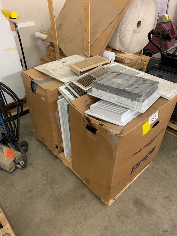 lot 136 image: Lot of duct cover grates