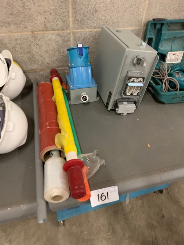 lot 161 image: Shrink wrap & electrical