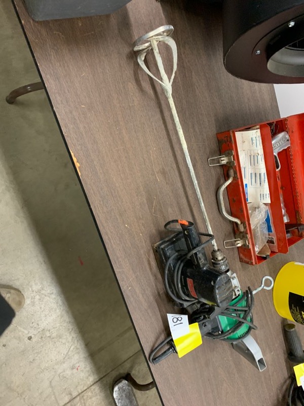 lot 181 image: Power mixer & sander