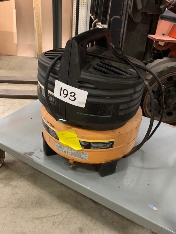 lot 193 image: Pancake air compressor