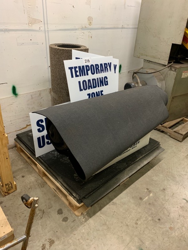 lot 216 image: Misc. signs and mats