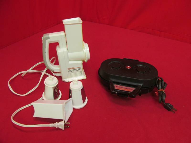 lot 21 image: Presto salad spinner, Hamilton Beach donut maker
